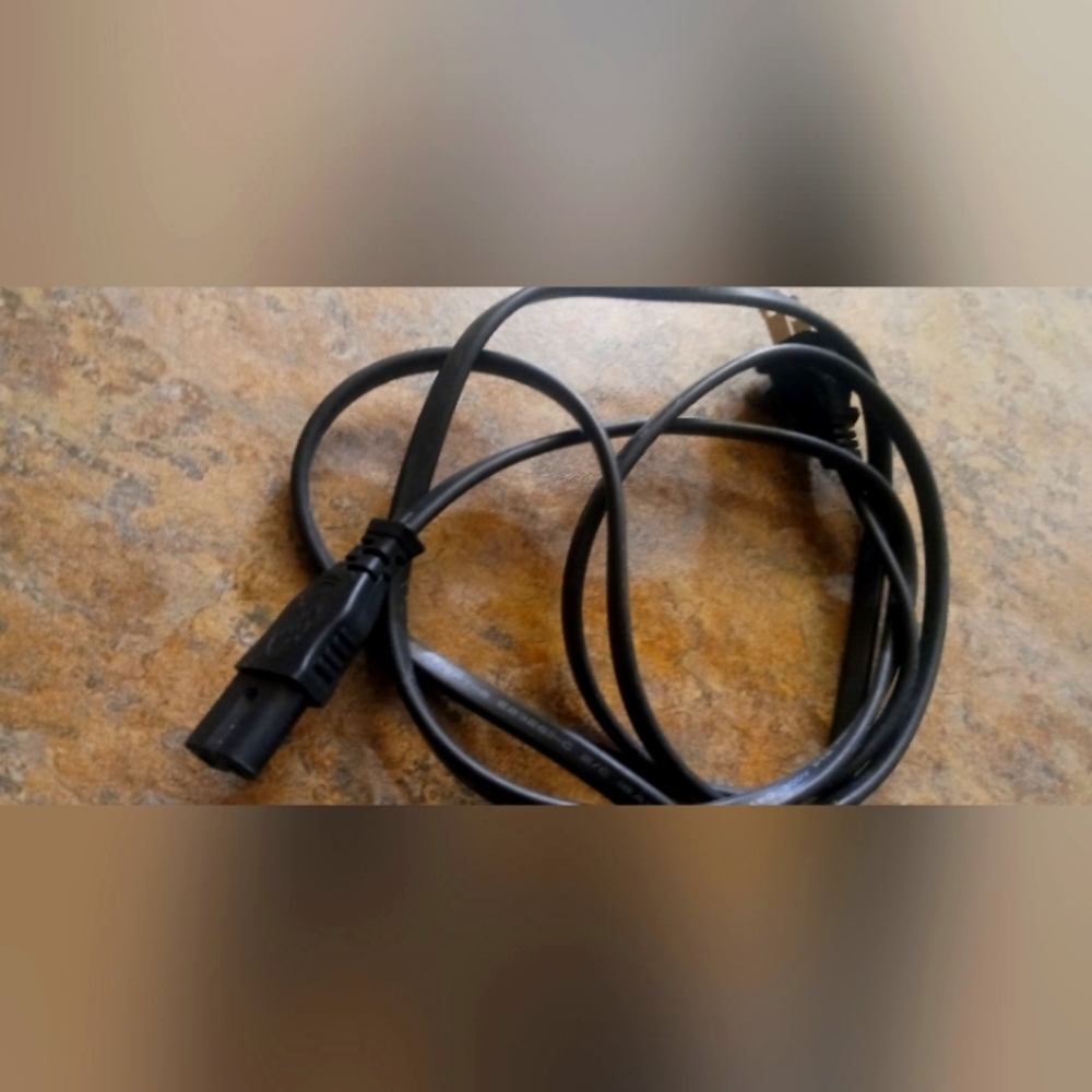 Universal Black Power Cord - IEC Connector